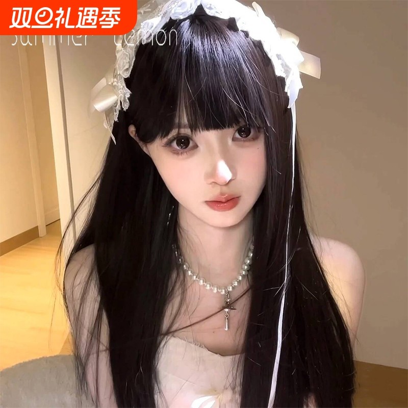 日系蕾丝蝴蝶结发带法式复古lolita甜美百搭头饰氛围感拍照配饰