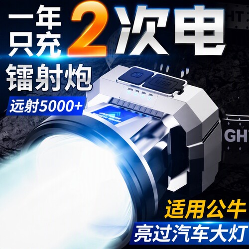 公牛超亮远射适用头灯