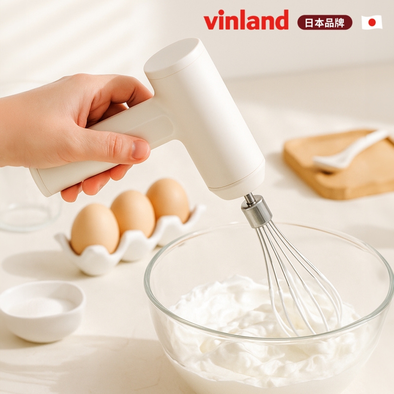 日本充电型电动打蛋器不锈钢奶油手持打发器自动搅拌机家用烘焙