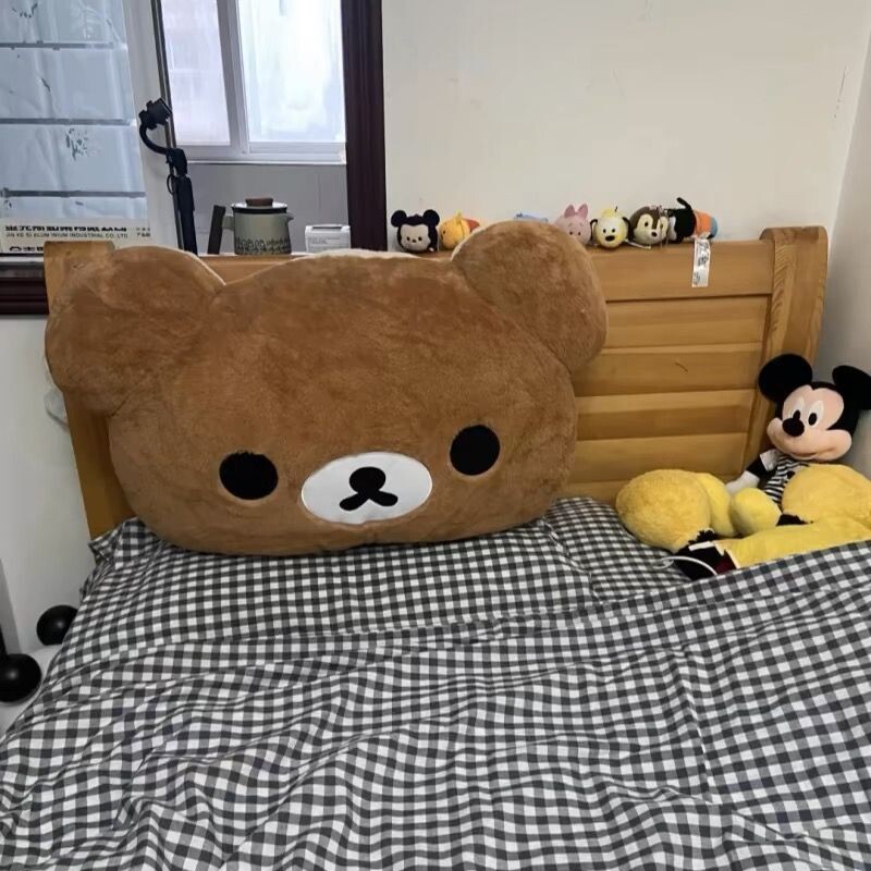 轻松熊可爱玩偶靠垫床上靠枕毛绒玩具搂睡抱枕公仔生日礼物R