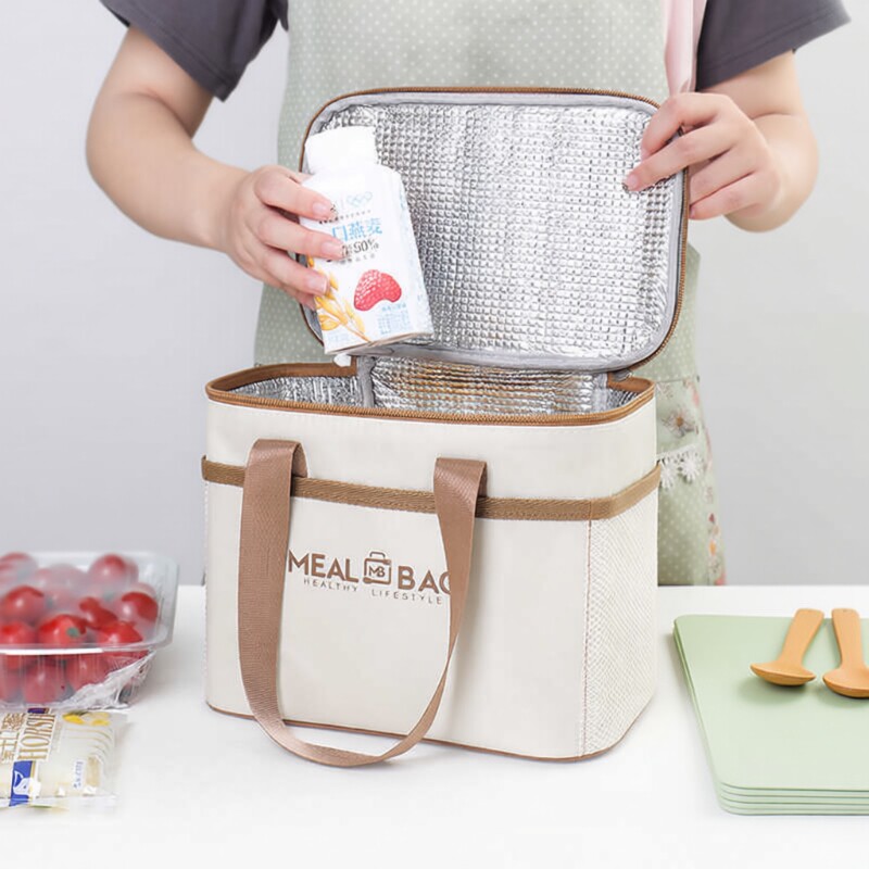 饭盒保温袋袋子手提便当加厚铝箔上班族小学生带饭饭包餐包袋防水