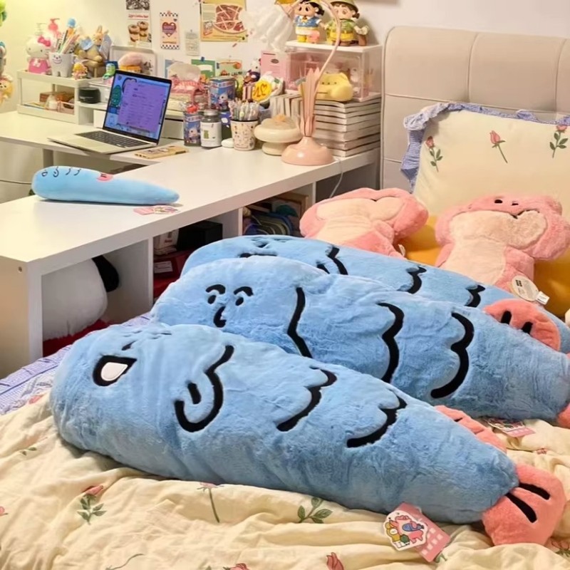 网红鱼英俊咸鱼玩偶毛绒玩具男生长条抱枕夹腿睡床头靠垫生日礼物