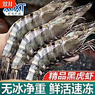 礼金+金币到手62左右！超大黑虎虾净重800g