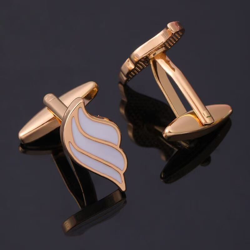 时尚简约袖扣男士高档商务正装衫袖口扣创意合金西装袖钉