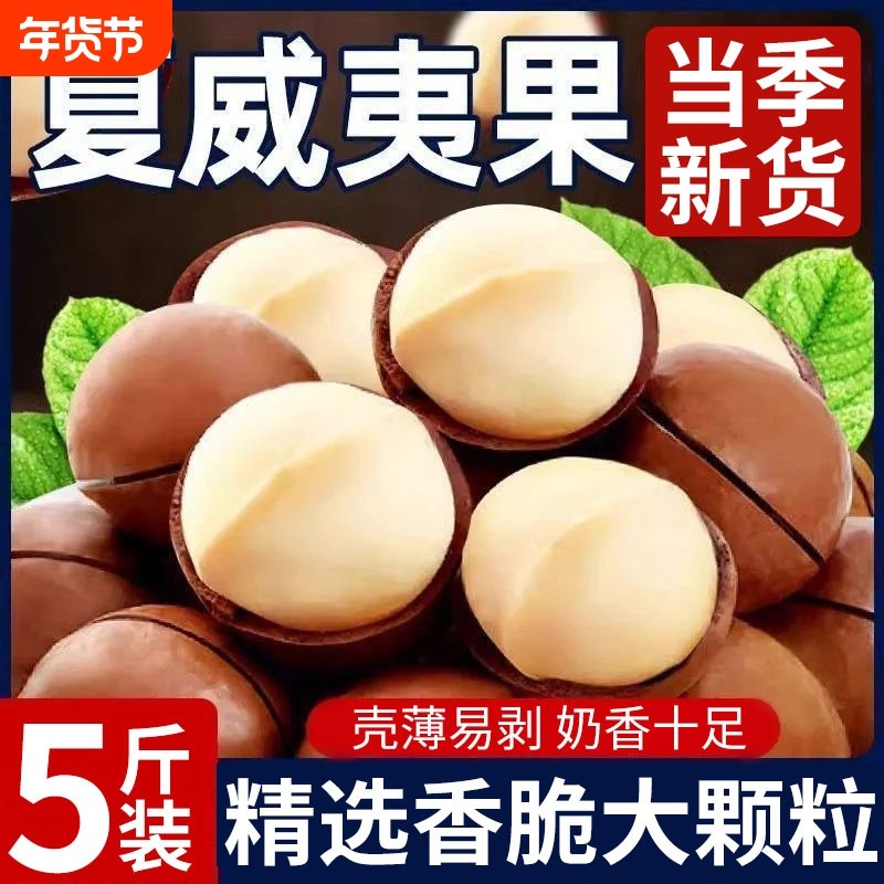 夏威夷果批发坚果官方旗舰店500g新年货干果仁零食散装新货年货节