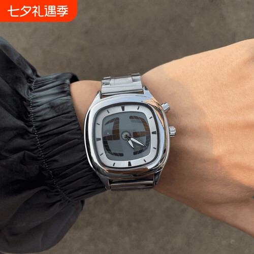 vintage手表男款方块数字显示