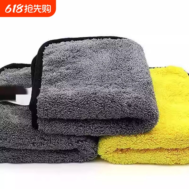 擦车布清洁毛玻璃抹布柔软去污无尘布搽汽车内专业车窗留痕毛巾汽