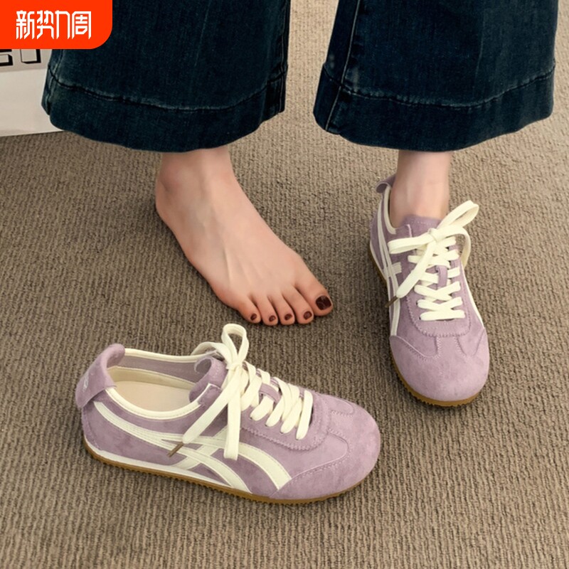 阿甘鞋德训鞋女款2026新款夏季爆款超火百搭平底运动休闲鞋子小众