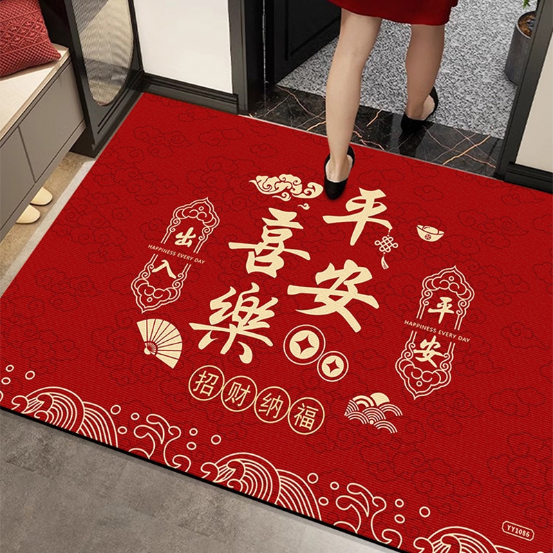 红色防滑入户地垫|千人回购