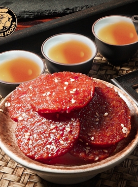 潮汕特产猪肉脯蜜汁肉干办公室解馋小零食追剧小吃袋装伯泰原味