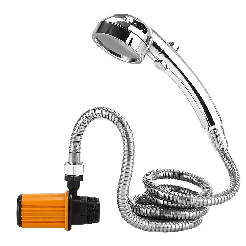 宿舍洗澡神器淋浴器家用户外电动淋浴花洒便携式充电水泵增压移动