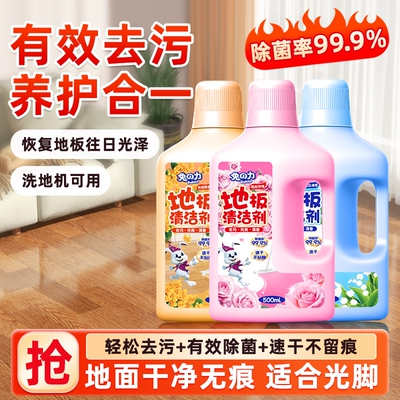 地板清洁剂瓷砖大理石木地板清洗剂强力除菌去污渍速干无脚印家用