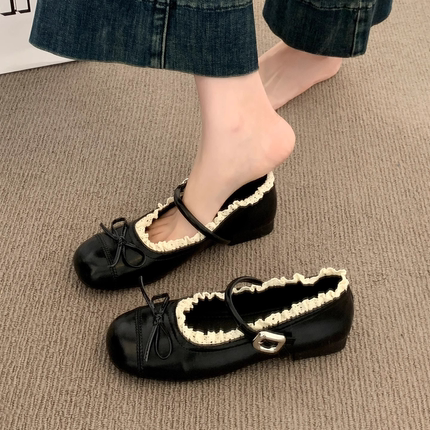 网红单鞋女2025配裙子夏季女鞋子玛丽珍百搭新款仙女风温柔小皮鞋