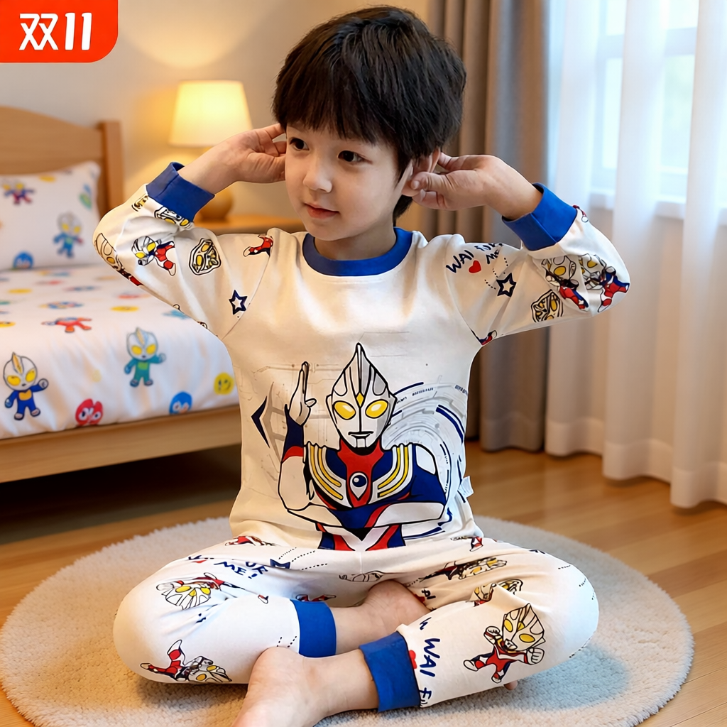 2025儿童秋衣秋裤男童套装内衣套装女童家居服宝宝睡衣秋冬季新款