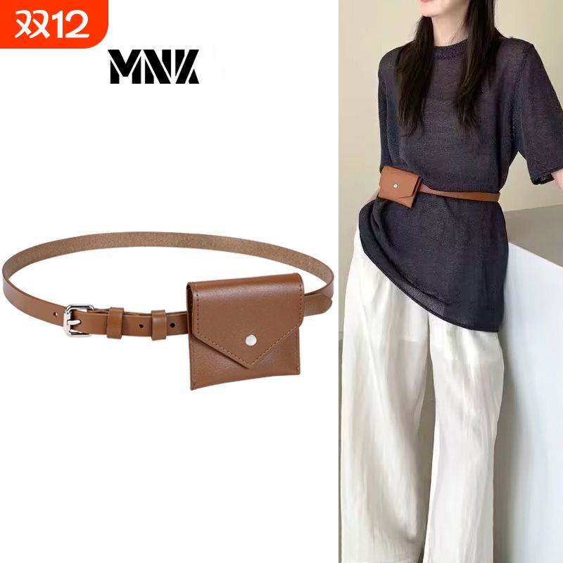 2025高级新款装饰韩国搭配迷你腰包皮带腰带百搭时尚配饰钱包