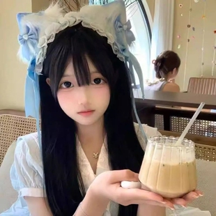 洛丽塔cosplay猫耳朵猫娘兽耳发带KC头饰发夹发饰蓝色蕾丝粉色