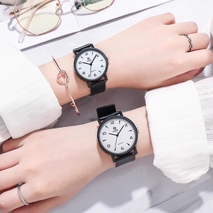 考试手表男女款 初高中学生初中女生中考高考静音指针石英表普通