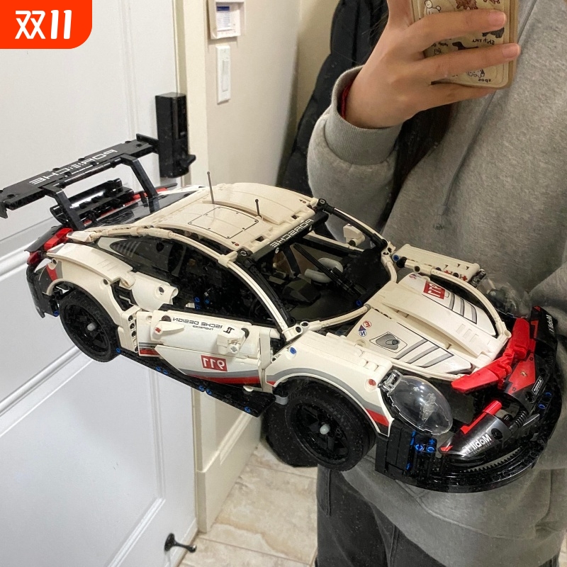 【全网爆款】保时捷911积木车模