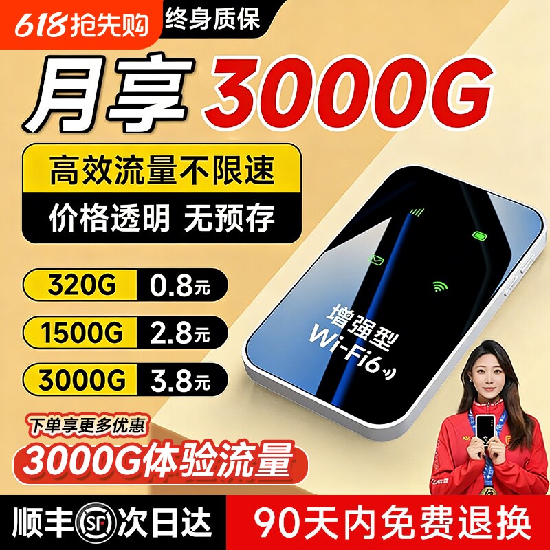 智能wifi移动无线wifl6便携式免插卡2026新款路由器全国