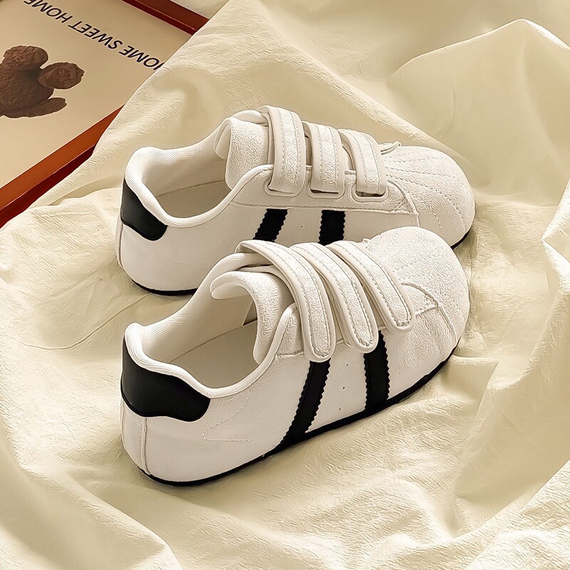 复古德训鞋女魔术贴小白鞋2026春季百搭学生休闲板鞋丑萌大头鞋