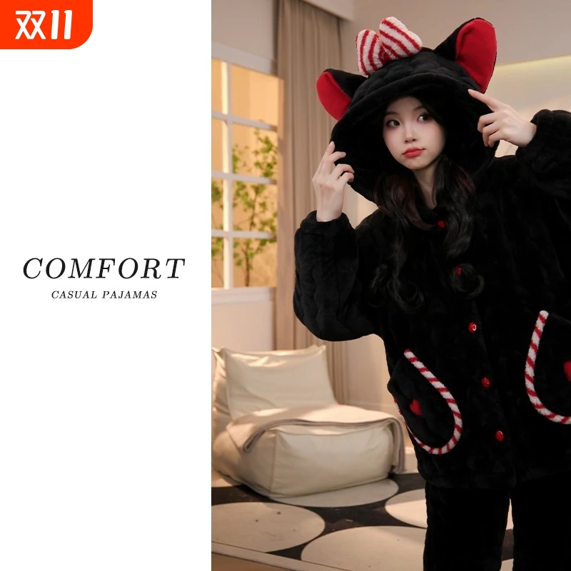 冬季加绒保暖睡衣|226人收藏