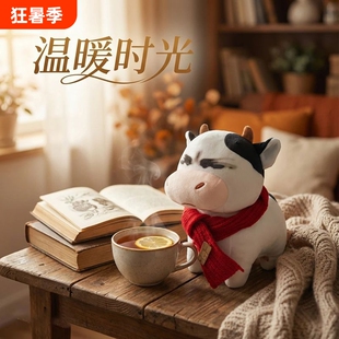 网红阿哞特拉斯草地牛送对象搞怪傲娇emo丑萌暴躁不服气奶牛公仔R