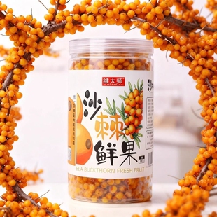 山西吕梁沙棘果鲜果高原沙棘原浆野山坡沙棘汁野生小果酵素专用果