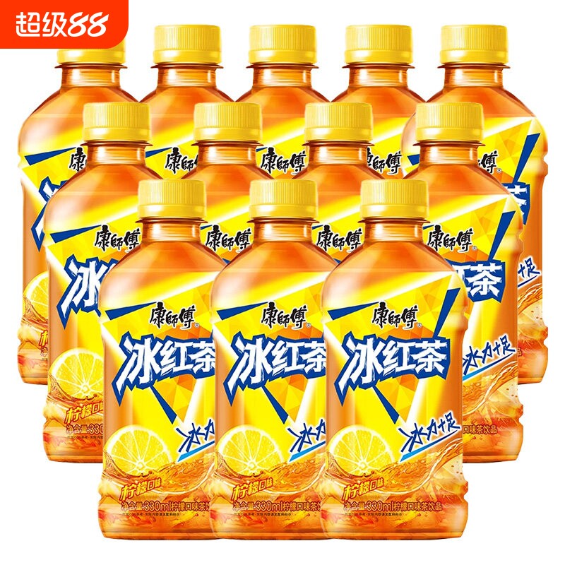 H康师傅 冰红茶 330ml*12瓶/24瓶 小瓶装整箱解渴茶饮品 饮料整箱图片