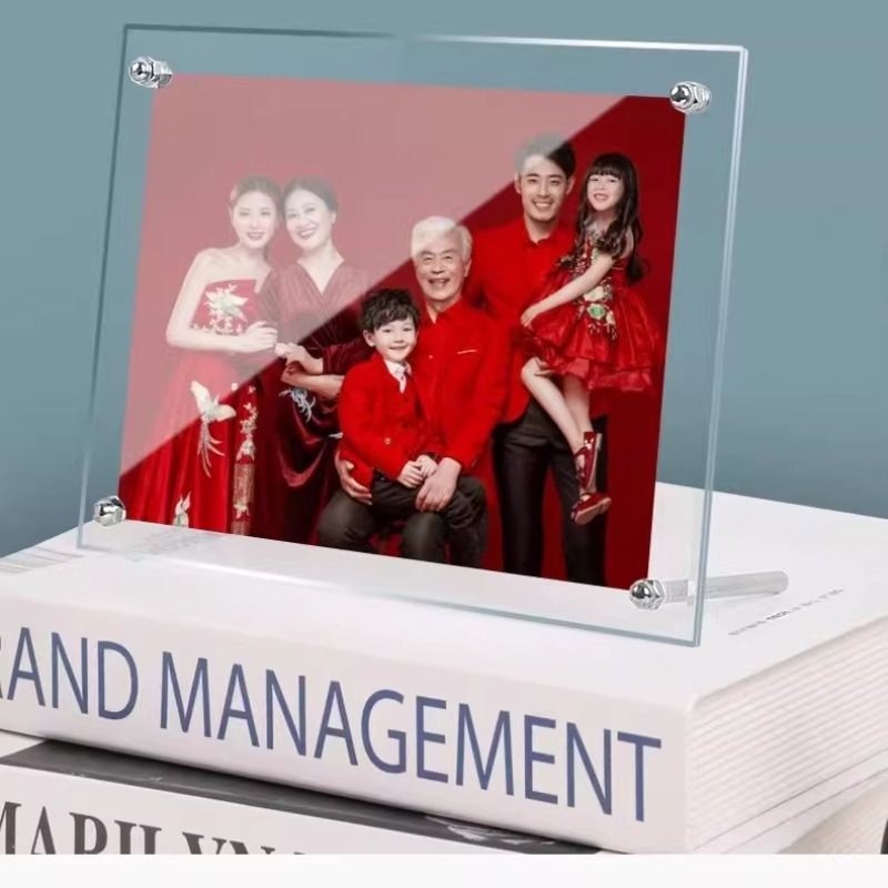 全家福相框摆台洗照片做成水晶挂墙打印加相片册制作结婚纱照版画