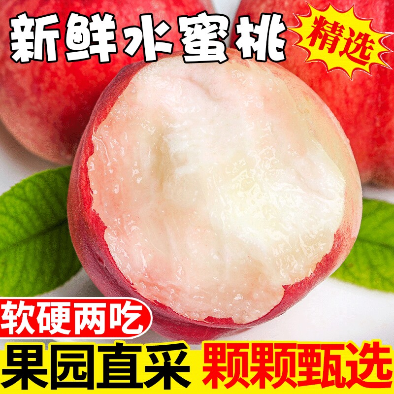 新鲜水蜜桃现摘毛桃蜜桃脆桃宝宝孕妇水果脆甜桃子天水产地鲜水果