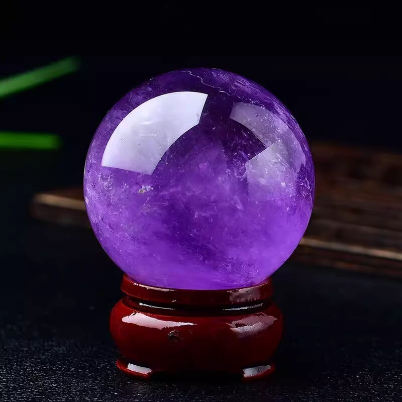 天然巴西紫水晶球摆件紫水晶球摆件家居装饰手串消磁装饰扩香石