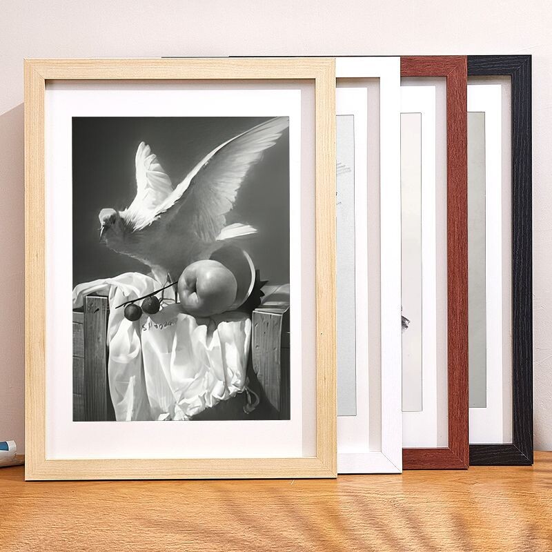 相框素描画框A4a3北欧框架海报8K4开挂墙装饰卡纸长方形双面原