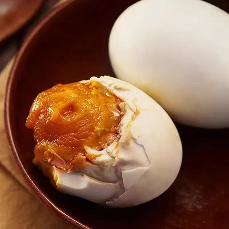 高邮咸鸭蛋熟咸鸭蛋开袋即食20枚装高邮特产出油咸蛋早餐其沙流油