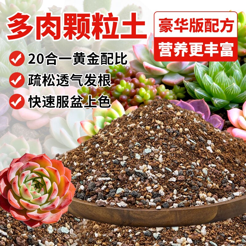 多肉专用颗粒土多肉土营养土壤种植土思威博花土盆栽纯颗粒铺面石