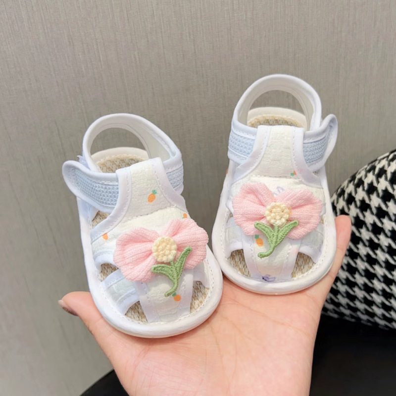 女婴夏季凉鞋软底宝宝鞋子6-12个月小公主婴幼儿学步鞋防滑底可爱