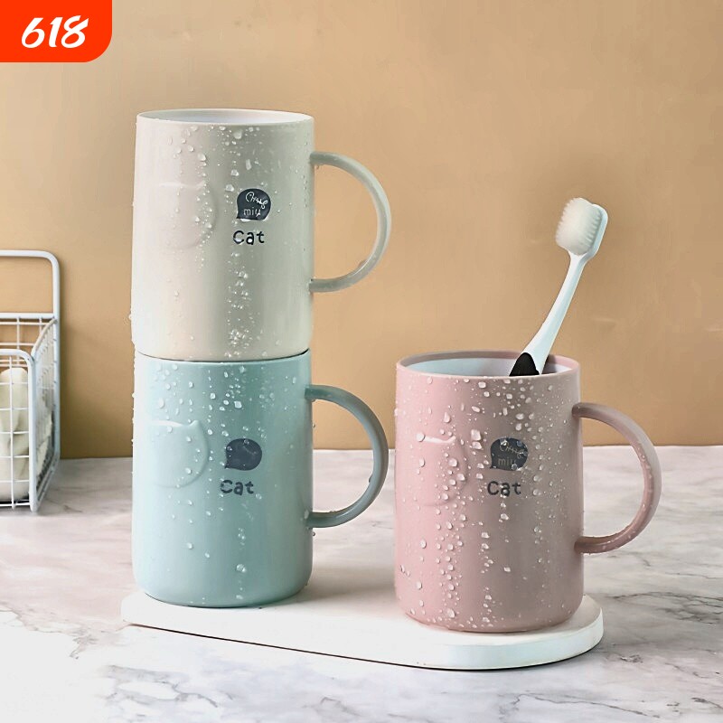 轻奢漱口杯家用防滑刷牙杯情侣款简约牙刷杯套装洗漱食品级浴室
