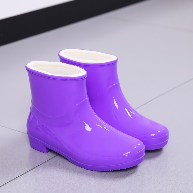 女士成人雨鞋雨靴防水鞋女水鞋学生水靴防滑厨房女士鞋套加绒夏季