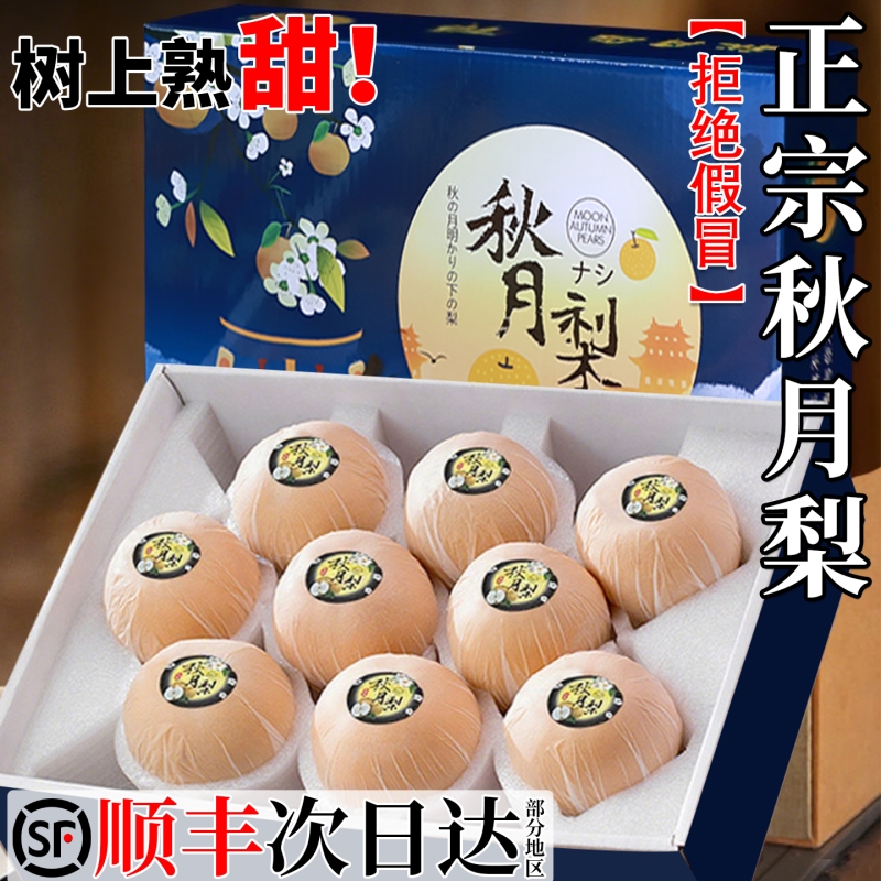 顺丰现货正宗秋月梨10斤当季新鲜现摘梨子礼盒山东莱阳冰糖梨雪梨
