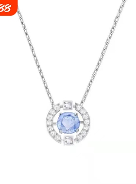 施家黑天鹅项链女玫瑰金锁骨链跳动的心韩版水晶简约长款生日