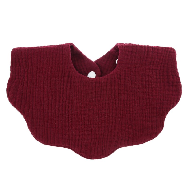 同款宝宝围嘴A类纯棉婴儿口水巾360口水兜儿童围兜0-2岁红色粉色