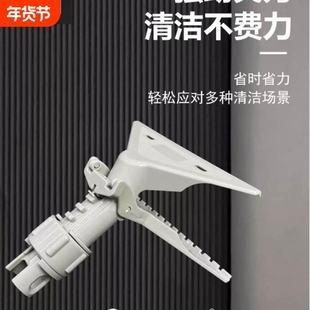 保洁老虎夹抹布夹拖把夹子伸缩杆高处清洁擦玻璃窗框墙面电梯工具