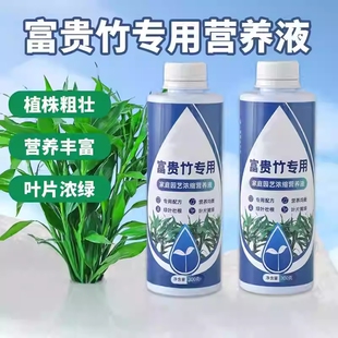 富贵竹营养液水培治黄叶促生根神器转运竹观音竹家用盆栽通用肥料