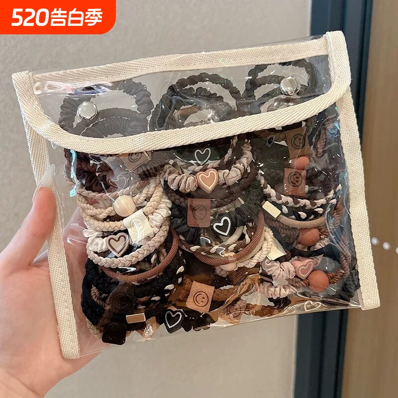 皮筋女扎头高级感头绳2026新款高端发饰发圈马尾头饰发绳成人皮套