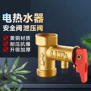 电热水器泄压安全阀配件加厚铜体热水器排气阀减压阀止回阀配件