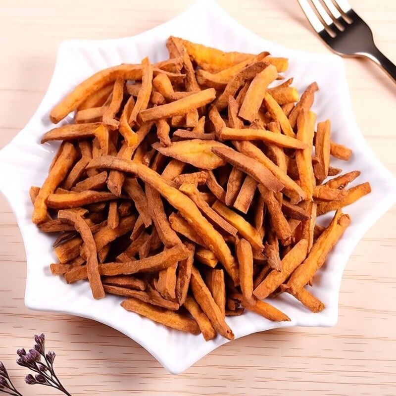 农家自制红薯干地瓜干条沙炒香脆番薯条脆条零食原味健康无油好吃