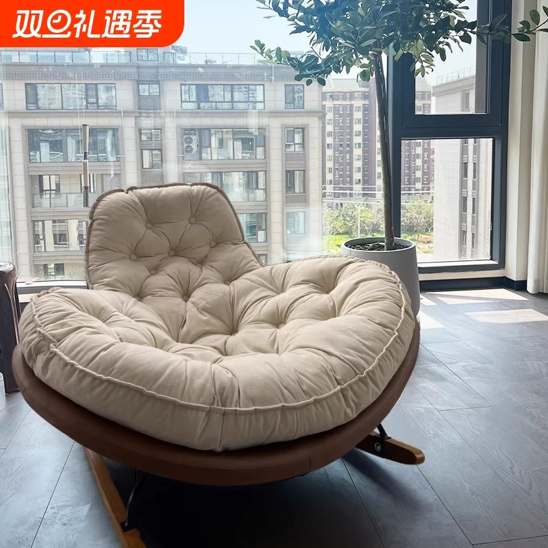 摇摇椅躺椅成人家用阳台休闲椅客厅轻奢单人懒人沙发可睡觉温馨