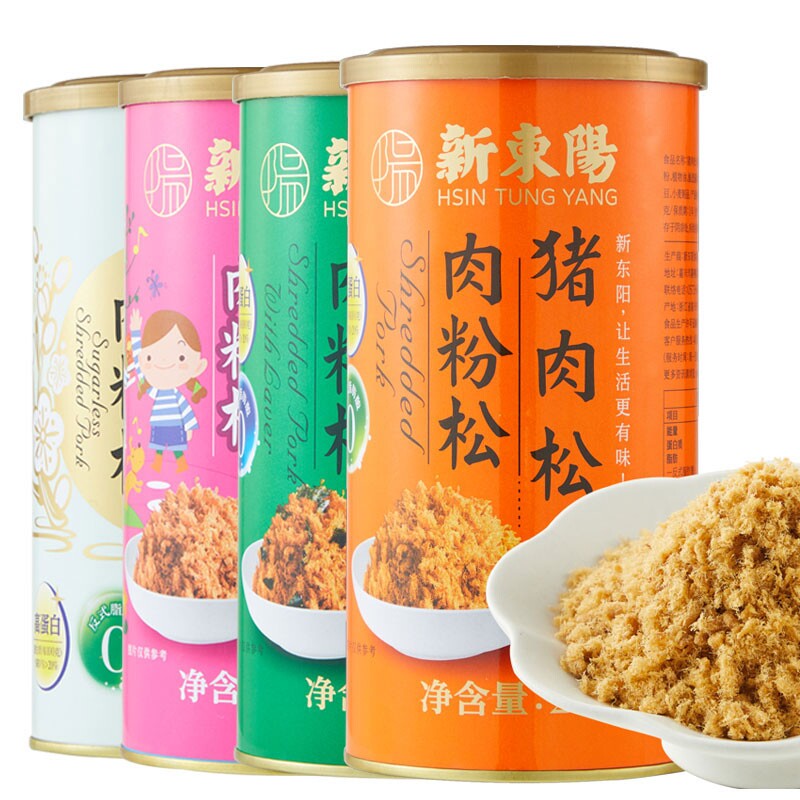 新东阳营养猪肉松213g罐装 儿童/海苔/原味/无糖肉粉松休闲零