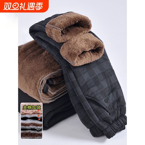 中老年人棉裤女妈妈冬装裤子加绒加厚外穿老太太小个子奶奶保暖裤