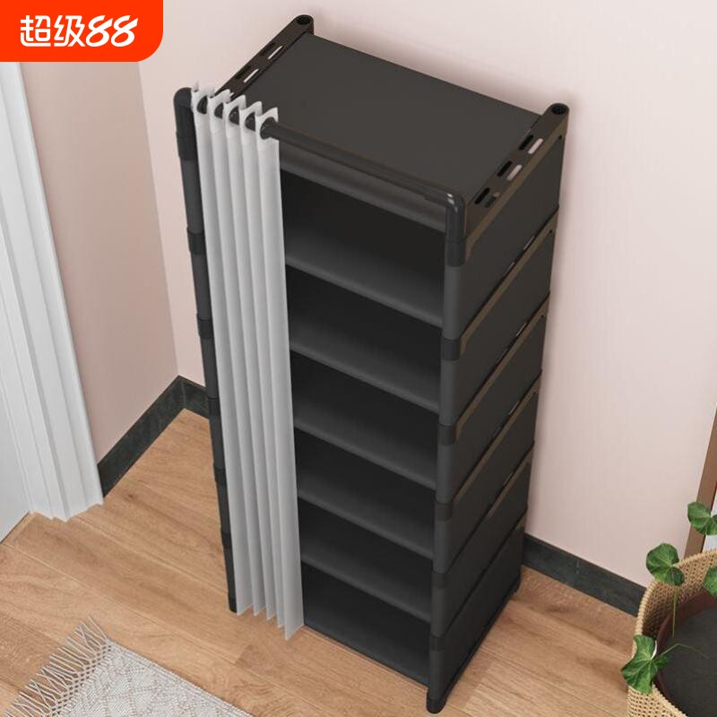 鞋柜鞋架小窄门口家用多层带防尘收纳架用简易鞋子防水省空间宿舍图片