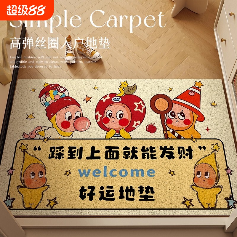 丝圈入户防滑地垫|超3000次加购图片